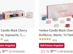 Amazon: Kerzen von Yankee Candle und Woodwick mit Rabatt