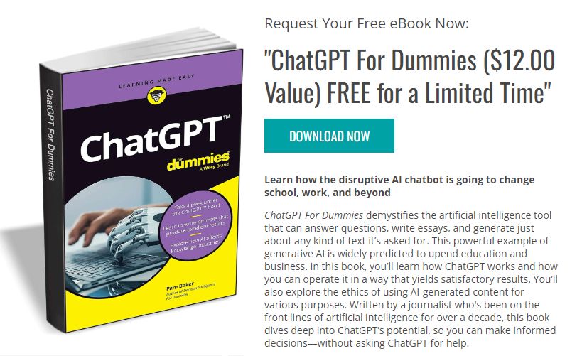 Gratis: eBook "ChatGPT For Dummies" für 0 Euro