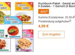 Terrashop: 5 Kochbücher für zusammen 4,99 Euro