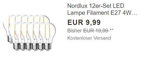 Ebay: 12er-Pack LED-Birnen mit für 9,99 Euro