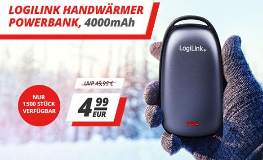 Druckerzubehoer.de: LogiLink-Handwärmer für 4,99 Euro