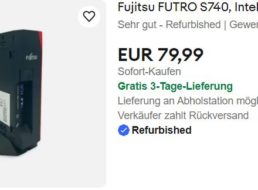 Ebay: Fujitsu Futro S740 als B-Ware für 79,99 Euro