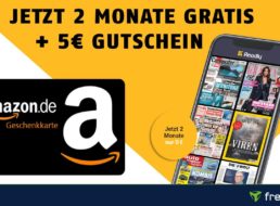 Gratis: 2 Monate Readly plus Amazon-Gutschein über 5 Euro