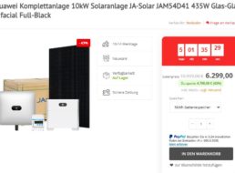 Dealclub: Solaranlage mit Batteriespeicher für 6549 Euro