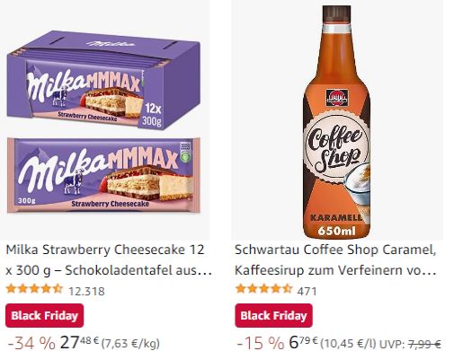 Amazon: Süßigkeiten und Snacks mit Rabatt