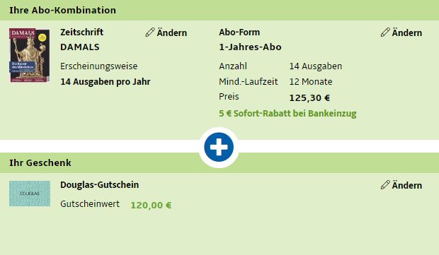 Damals: Jahresabo für 120,30 Euro mit Gutschein über 120 Euro