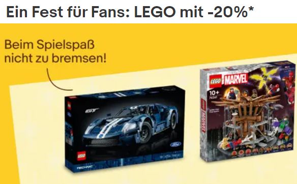 Lego: Rabatt von 20 Prozent bei Ebay