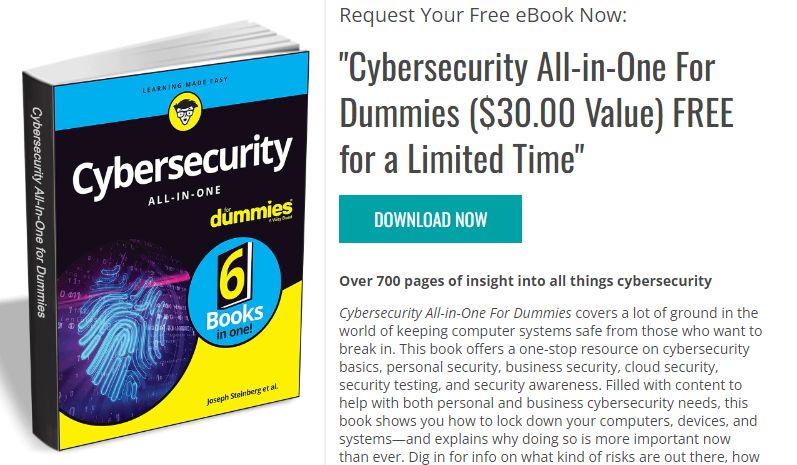 Gratis: eBook "Cybersecurity for dummies" zum Download