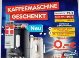 Netto: „CoffeeB Kaffeemaschine Globe“ mit Gutschein über 25 Euro für 49 Euro