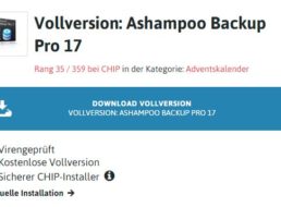 Gratis: „Ashampoo Backup Pro 17“ zum Nulltarif