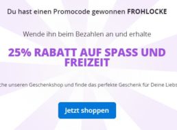 Groupon: 25 Prozent Rabatt auf „Spaß und Freizeit“