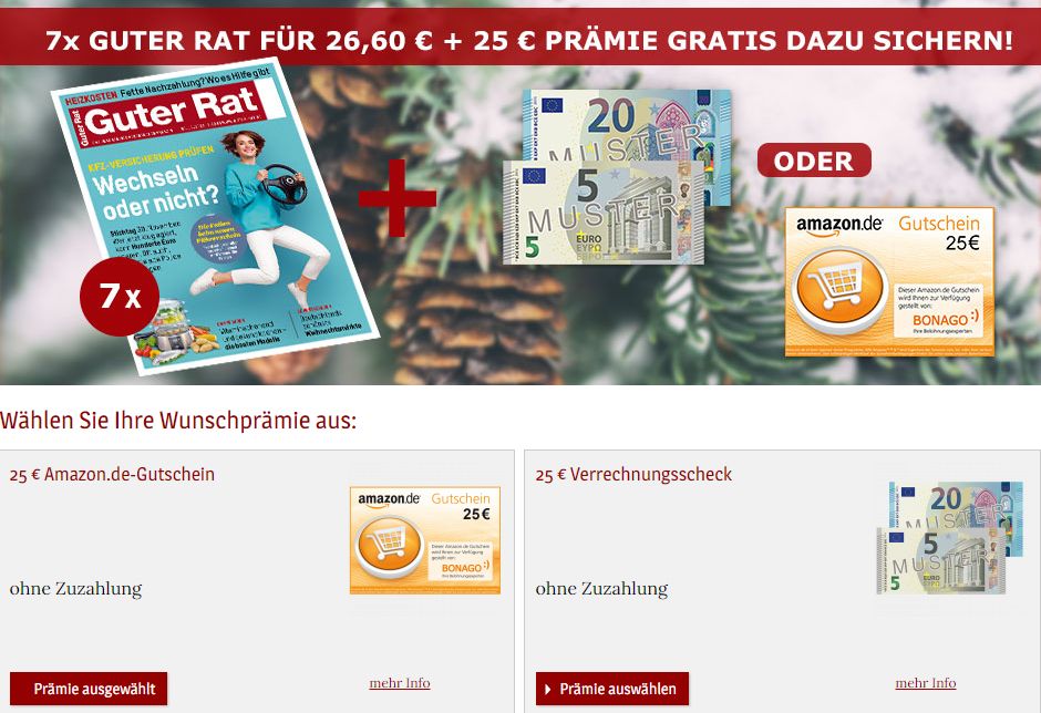 Guter Rat: 7 Ausgaben für 26,60 Euro mit Gutschein über 25 Euro