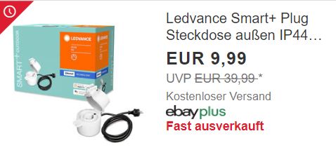 Ebay: Outdoor-Steckdose für 8,49 Euro