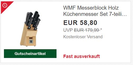 Ebay: WMF-Messerblock für 49,98 Euro frei Haus