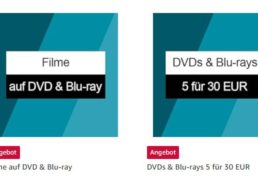 Amazon: Fünf Blu-rays nach Wahl für 30 Euro
