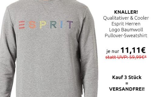 Esprit: Pullover für 11,11 Euro in fünf Größen