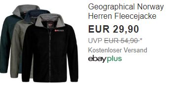 Geographical Norway: Fleecejacken für 29,90 Euro frei Haus via Ebay