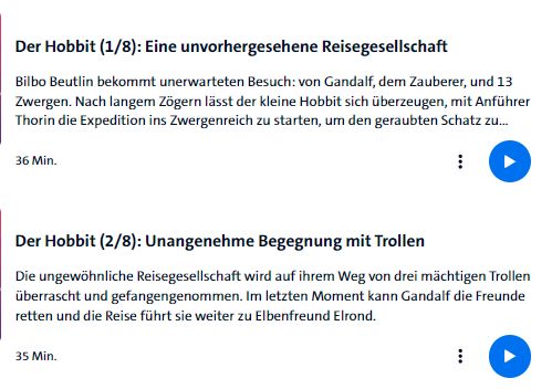 Gratis: Hörspiel "Der Hobbit" noch bis Mittwoch zum Download
