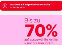 Otto: 20 Prozent Rabatt auf reduzierte Sale-Artikel