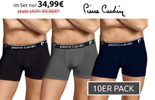 Pierre Cardin: Boxershorts im Zehnerpack für 34,99 Euro