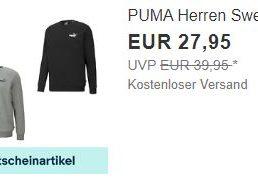 Puma: Pullis für 22,36 Euro frei Haus via Ebay