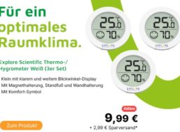 Völkner: Dreierpack Thermometer / Hygrometer für 12,98 Euro frei Haus