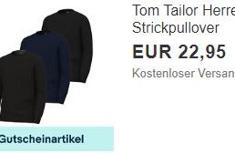 Tom Tailor: Pullover via Ebay für 18,36 Euro