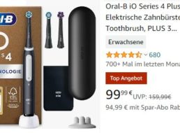 Amazon: Testsieger „Oral-B iO Series 4“ zum Bestpreis von 99,99 Euro