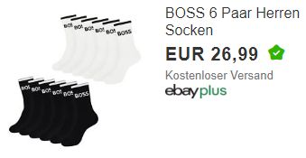 Boss: Socken im 6er-Pack für 26,99 Euro