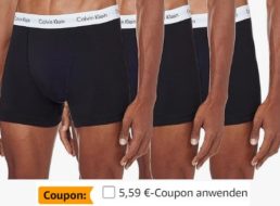 Calvin Klein: Boxershorts im Dreierpack für 22,36 Euro