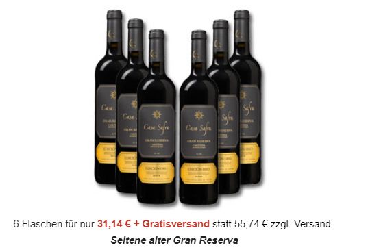 Weinboerse: 7 Jahre alter Gran Reserva für 31,14 Euro frei Haus