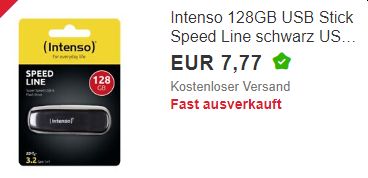 Ebay: Intenso Speed Line mit USB 3.2 für 7,77 Euro