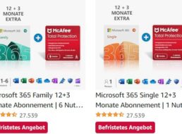 Amazon: 15 Monate Microsoft 365 Family mit Norton 360 für 56,99 Euro