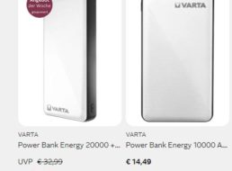 Otto: „Varta Power Bank Energy 20000“ für 16,99 Euro