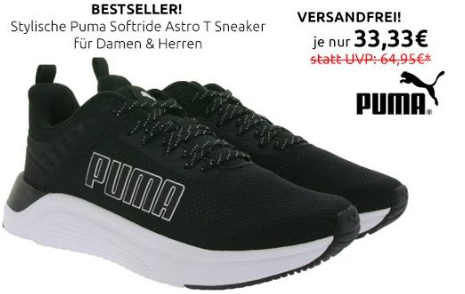 Puma: Sneaker für 33,33 Euro frei Haus via Outlet46