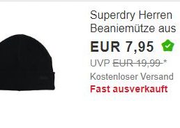 Superdry: Mützen aus Bio-Baumwolle für 7,95 Euro frei Haus