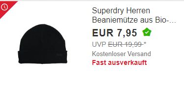 Superdry: Mützen aus Bio-Baumwolle für 7,95 Euro frei Haus