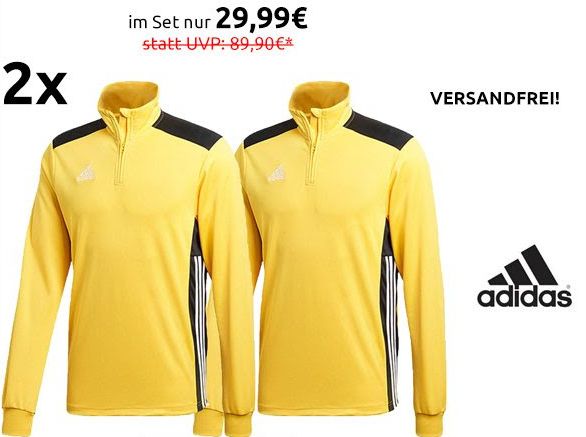 Adidas: Sweater im Doppelpack für 29,99 Euro frei Haus