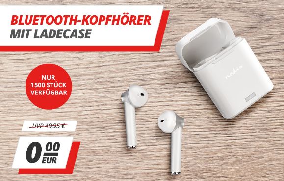 Gratis: Bluetooth-Kopfhörer mit Case bei Druckerzubehoer.de