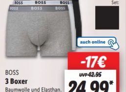 Boss: Rabattaktion bei Lidl ab dem 25. März