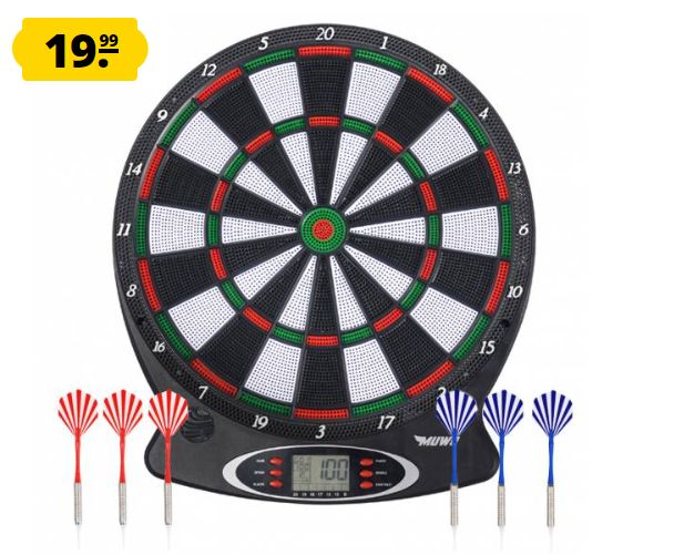 Sportspar: Elektronische Dartscheibe "Muwo Bullseye" für 19,99 Euro