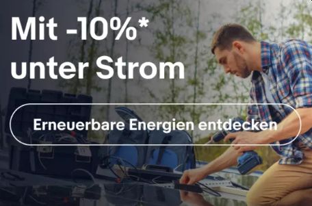 Ebay: Erneuerbare Energien mit zehn Prozent Gutschein-Rabatt