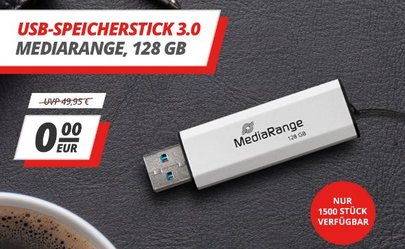 Gratis: USB-Stick mit 128 GByte zur Bestellung geschenkt