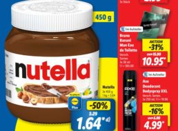 Lidl: Nutella-Glas und Barilla-Nudeln zu Bestpreisen