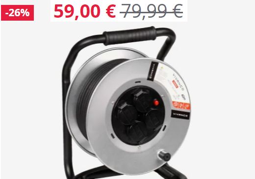 Vivanco: Outdoor-Kabeltrommel mit 40 Metern für 59 Euro