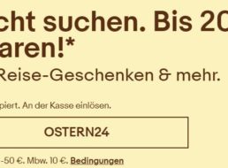 Ebay: Reisegutscheine zu Ostern mit 20 Prozent Rabatt