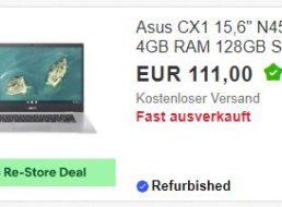 Asus: Einsteiger-Chromebook refurb für 111 Euro frei Haus