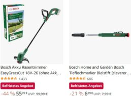 Amazon: Elektrowerkzeuge und Gartengeräte von Bosch