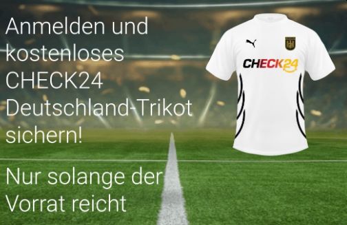 Gratis: Deutschland-Trikot von Check24 für Teilnahme am Tippspiel