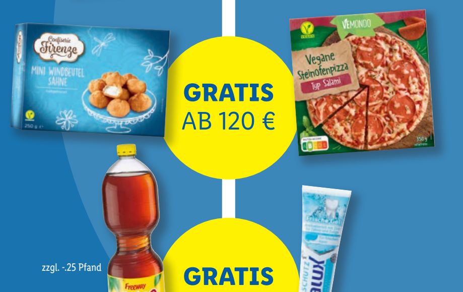 Lidl Plus: Rabattsammler mit Gratis-Pizza im April